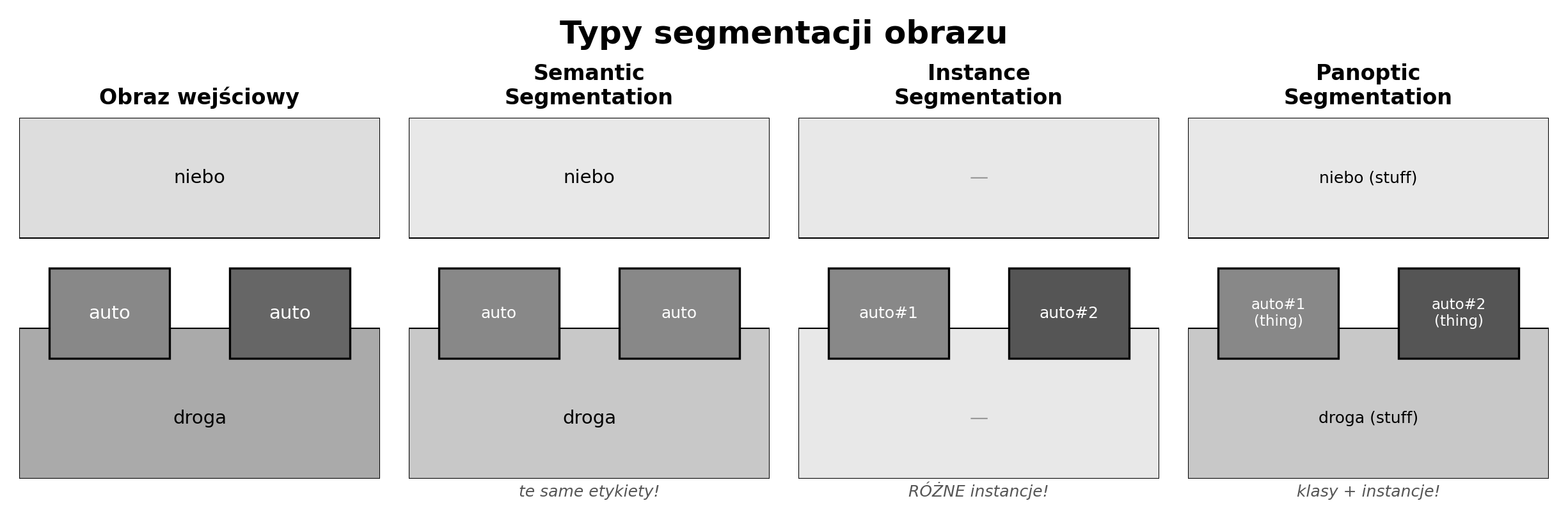Typy segmentacji obrazu